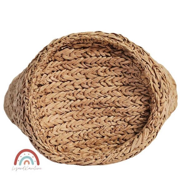 New! J. Crew Malta Handwoven Straw Bucket Tote NWOT - Picture 9 of 15